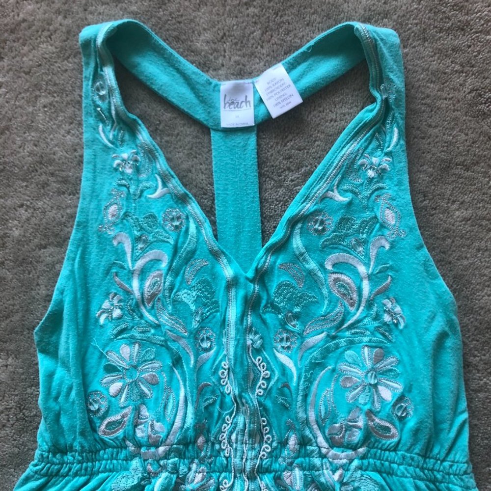 INC Beach Inc Seafoam Green Pool/Swim Cover Up Dress